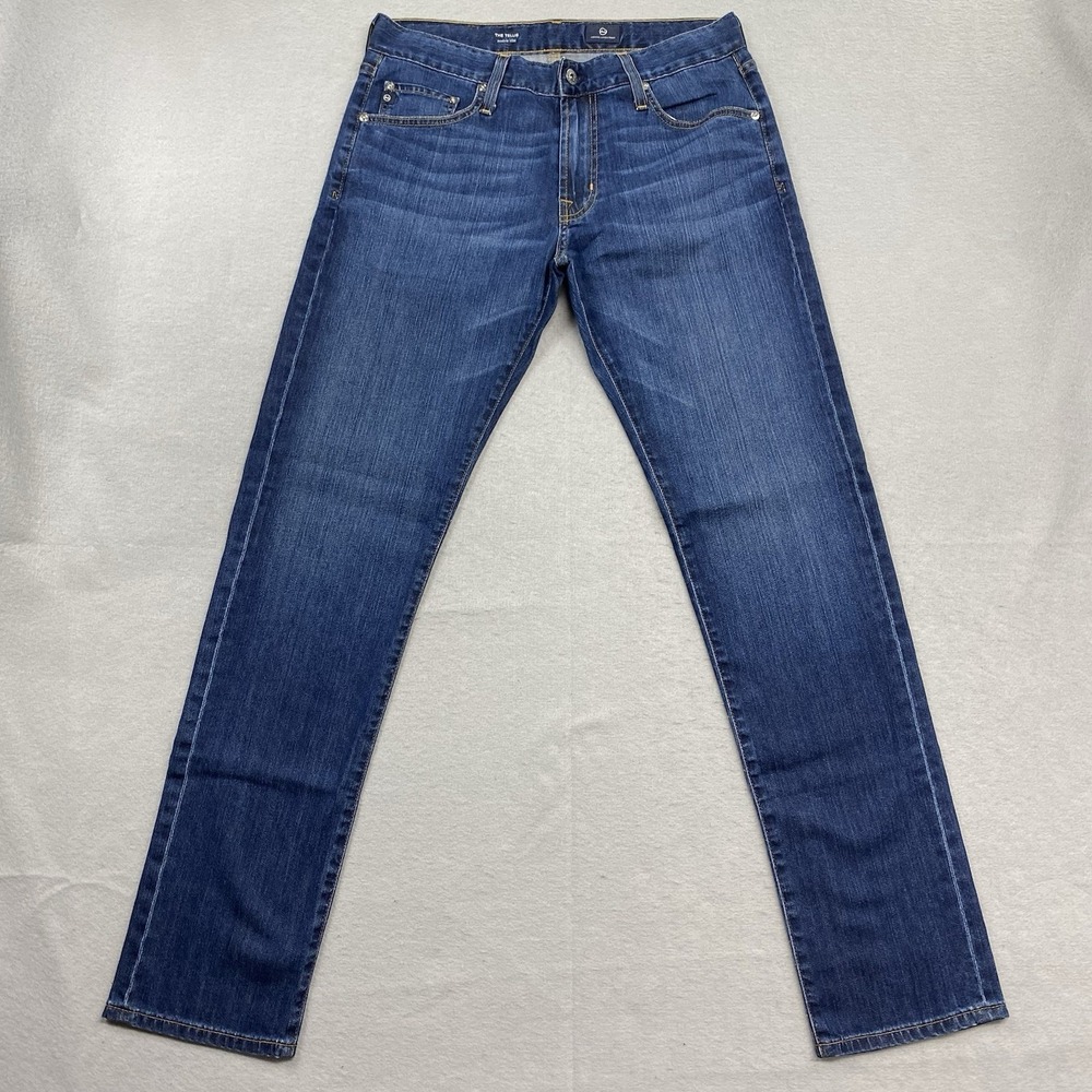 AG Adriano Goldschmied Jeans Mens 32x32 Blue Denim Pant Tellis Modern Slim